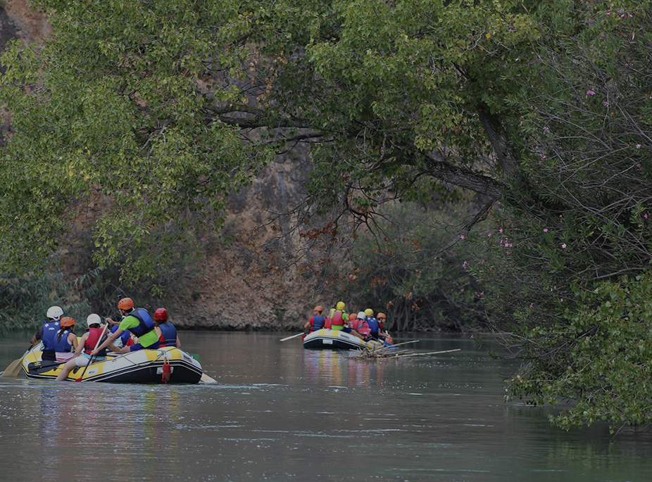 Rafting entre arrozales