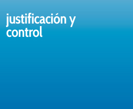 JUSTIFICACI�N Y CONTROL